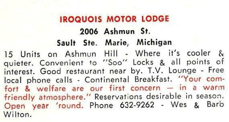 Iroquois Motor Lodge - Vintage Postcard (newer photo)